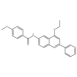 N-(4-ethoxy-2-phenylquinolin-6-yl)-4-methoxybenzamide Structure