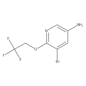5-Bromo-6-(2,2,2-trifluoroethoxy)-pyridin-3-ylamine Structure