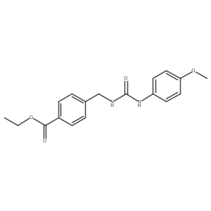 Ethyl 4-((3-(4-methoxyphenyl)ureido)methyl)benzoate Structure