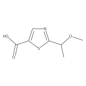2-(1-Methoxyethyl)-1,3-thiazole-5-carboxylic acid Structure