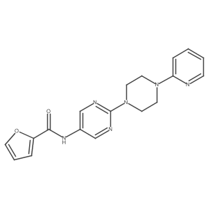 N-(2-(4-(pyridin-2-yl)piperazin-1-yl)pyrimidin-5-yl)furan-2-carboxamide结构式
