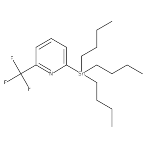 Tributyl-[6-(trifluoromethyl)pyridin-2-yl]stannane结构式