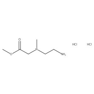 Methyl 2-[(2-aminoethyl)(methyl)amino]acetate dihydrochloride结构式