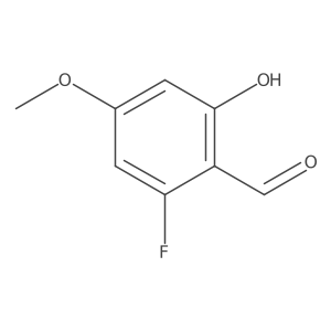 2-Fluoro-6-hydroxy-4-methoxybenzaldehyde结构式