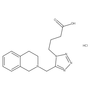 4-[5-(3,4-dihydroisoquinolin-2(1{H})-ylmethyl)-1{H}-tetrazol-1-yl]butanoic acid Structure