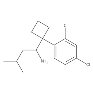 1-[1-(2,4-Dichlorophenyl)cyclobutyl]-3-methyl-1-butylamine结构式