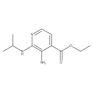 Ethyl 3-amino-2-(isopropylamino)isonicotinate Structure