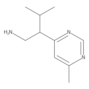 3-Methyl-2-(6-methylpyrimidin-4-yl)butan-1-amine结构式