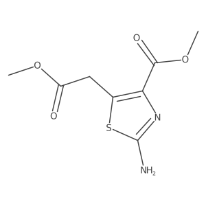 Methyl 2-amino-4-(methoxycarbonyl)-5-thiazoleacetate Structure
