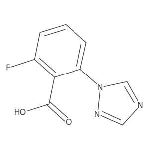 2-fluoro-6-(1H-1,2,4-triazol-1-yl)benzoic acid结构式