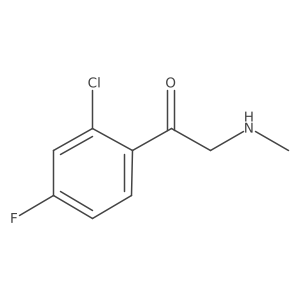 1-(2-Chloro-4-fluorophenyl)-2-(methylamino)ethan-1-one Structure