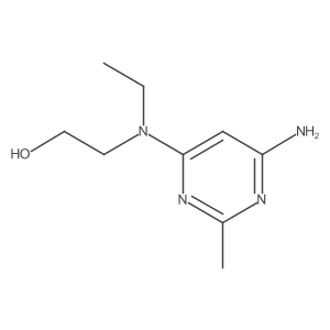 2-((6-Amino-2-methylpyrimidin-4-yl)(ethyl)amino)ethan-1-ol结构式