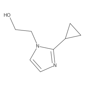 2-Cyclopropyl-1h-imidazole-1-ethanol结构式