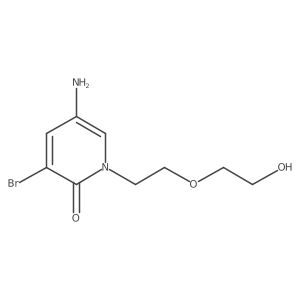 5-Amino-3-bromo-1-[2-(2-hydroxyethoxy)ethyl]-1,2-dihydropyridin-2-one Structure