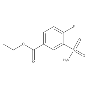Ethyl 4-fluoro-3-sulfamoylbenzoate结构式