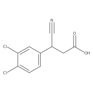 (I(2)S)-3,4-Dichloro-I(2)-cyanobenzenepropanoic acid结构式
