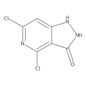 4,6-dichloro-1H-pyrazolo[4,3-c]pyridin-3(2H)-one结构式