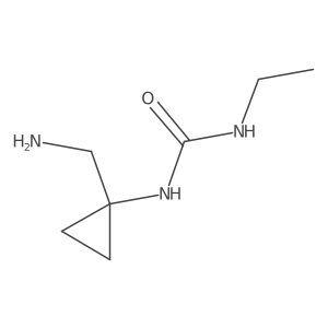 1-[1-(Aminomethyl)cyclopropyl]-3-ethylurea Structure