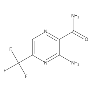 3-Amino-5-(trifluoromethyl)pyrazine-2-carboxamide Structure