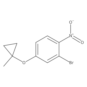 Benzene, 2-bromo-4-[(1-methylcyclopropyl)oxy]-1-nitro-结构式