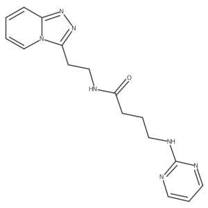 4-(2-pyrimidinylamino)-N-(2-[1,2,4]triazolo[4,3-a]pyridin-3-ylethyl)butanamide结构式