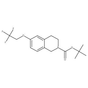Tert-butyl 6-(2,2,2-trifluoroethoxy)-3,4-dihydroisoquinoline-2(1H)-carboxylate Structure