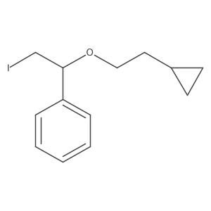[1-(2-Cyclopropylethoxy)-2-iodoethyl]benzene结构式