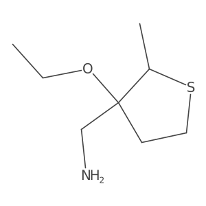 (3-Ethoxy-2-methylthiolan-3-yl)methanamine结构式