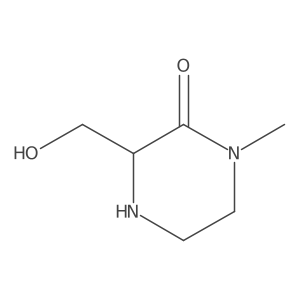 3-(Hydroxymethyl)-1-methylpiperazin-2-one结构式