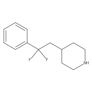 4-(2,2-Difluoro-2-phenylethyl)piperidine结构式