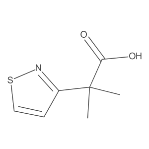 2-Methyl-2-(1,2-thiazol-3-yl)propanoic acid Structure