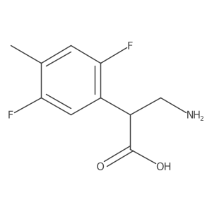 3-Amino-2-(2,5-difluoro-4-methylphenyl)propanoic acid Structure