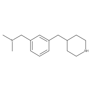 Dimethyl({3-[(piperidin-4-yl)methyl]phenyl}methyl)amine结构式