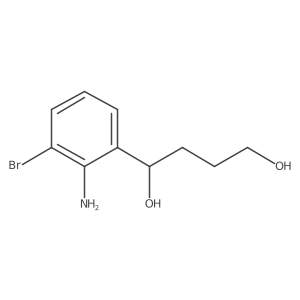 1,4-Butanediol, 1-(2-amino-3-bromophenyl)-结构式