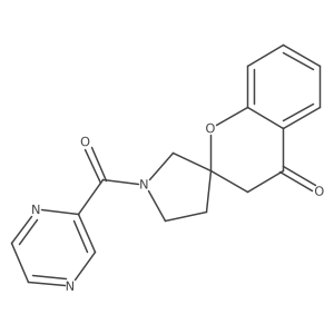 1'-(Pyrazine-2-carbonyl)spiro[chroman-2,3'-pyrrolidin]-4-one Structure