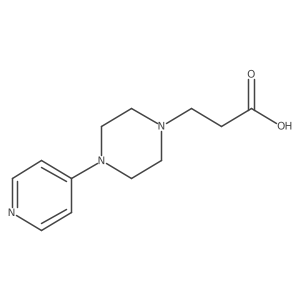 3-[4-(Pyridin-4-yl)piperazin-1-yl]propanoic acid Structure