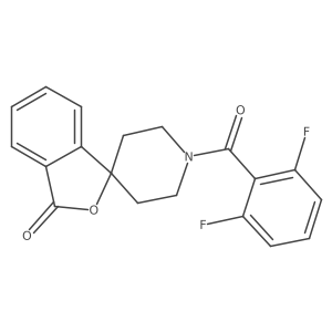 1'-(2,6-difluorobenzoyl)-3H-spiro[2-benzofuran-1,4'-piperidine]-3-one Structure