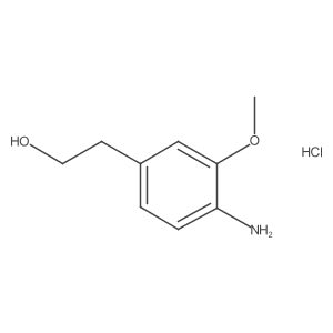2-(4-Amino-3-methoxyphenyl)ethan-1-ol hydrochloride结构式