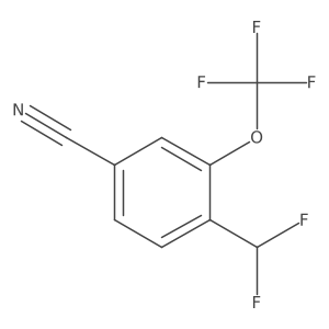4-(Difluoromethyl)-3-(trifluoromethoxy)benzonitrile结构式