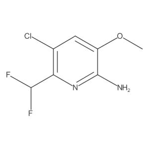 5-Chloro-6-(difluoromethyl)-3-methoxypyridin-2-amine Structure