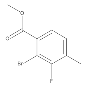Methyl 2-bromo-3-fluoro-4-methylbenzoate结构式