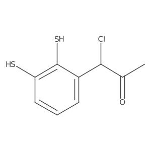 1-Chloro-1-(2,3-dimercaptophenyl)propan-2-one结构式