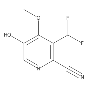 3-(Difluoromethyl)-5-hydroxy-4-methoxypicolinonitrile Structure