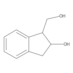 1-(hydroxymethyl)-2,3-dihydro-1H-inden-2-ol结构式
