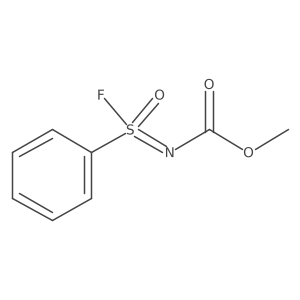 methyl N-[fluoro(oxo)phenyl-lambda6-sulfanylidene]carbamate结构式