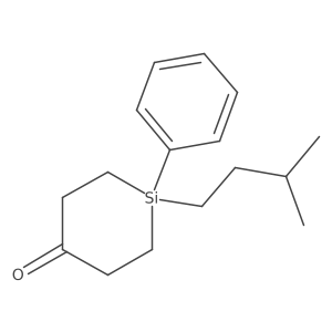 4-(3-Methylbutyl)-4-phenyl-4-silacyclohexanone Structure