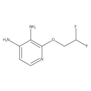 2-(2,2-Difluoroethoxy)pyridine-3,4-diamine结构式