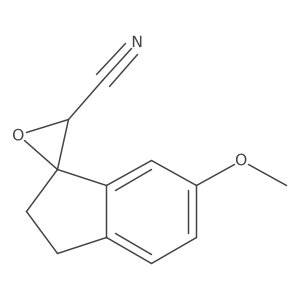 6-Methoxy-2,3-dihydrospiro[indene-1,2'-oxirane]-3'-carbonitrile Structure
