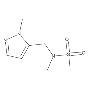N-methyl-N-((1-methyl-1H-pyrazol-5-yl)methyl)methanesulfonamide Structure