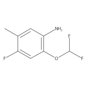 2-(Difluoromethoxy)-4-fluoro-5-methylaniline Structure